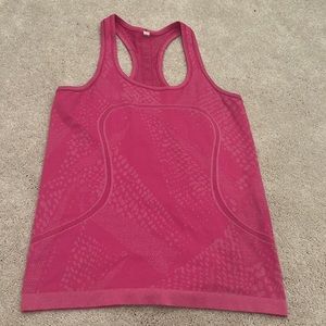 Lululemon hot pink Swiftly Tank Top, size 10